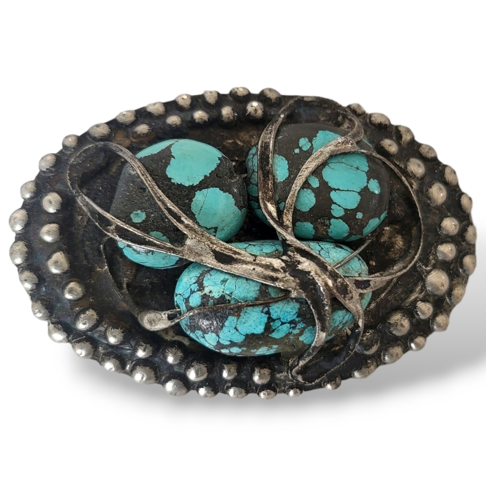 Mikal Winn Y2K Turquoise "Havana" Belt Buckle